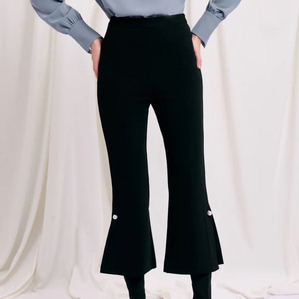 NWT Petite Studio Buvette Pearl Pants, Black, Medium